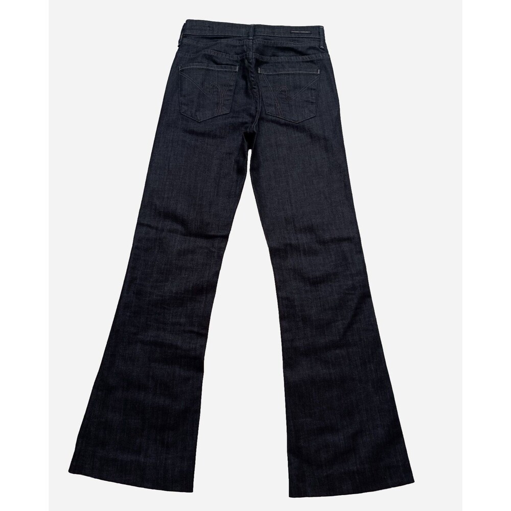 Citizens of Humanity Hutton Medium Rise Wide Leg Jeans Women's Sz 25 Dark Blue - Picture 3 of 8